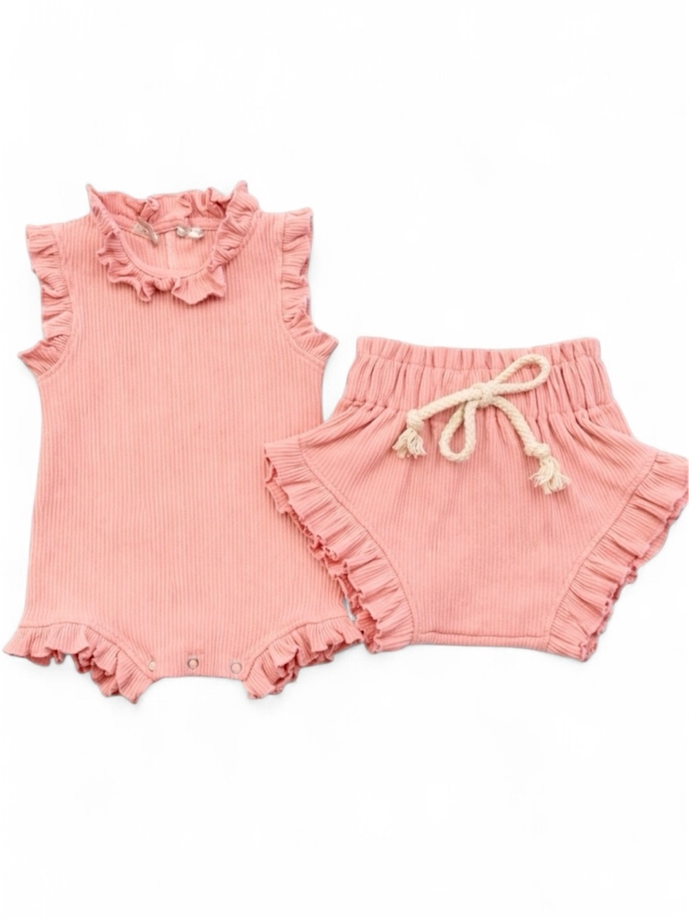 Baby Boutique Girls Ribbed Romper Playsuit 12-18M